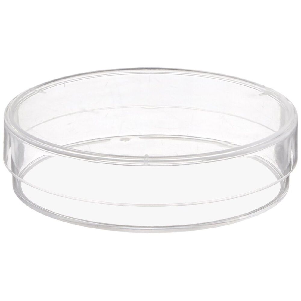 Petri Dish, Polystyrene, 60x15mm, 3 Vents, E.O. Sterile, Karter Scientific Qty 4